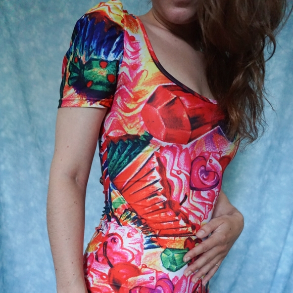 Colorful Candy Bodycon Dress - Picture 4 of 5